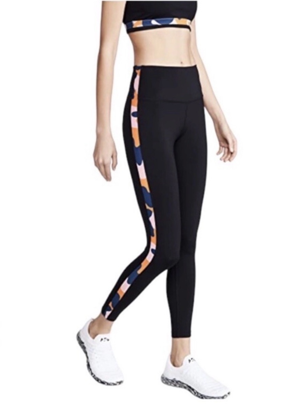 SPLITS59 Claire High Rise Black Pink Camo Legging Size Medium